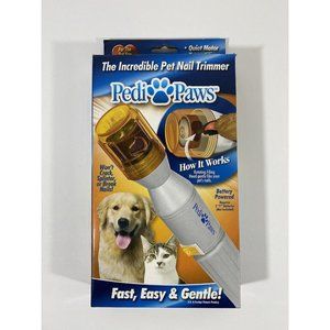 Pedi Paws Pet Nail Trimmer Grooming Tool Dogs Cats Pet PediPaws Battery Grinder
